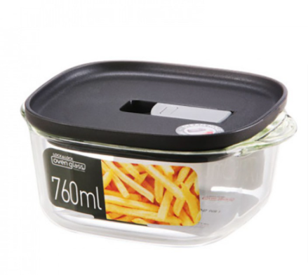 LocknLock Modern Steamhole Square 760mL - Black