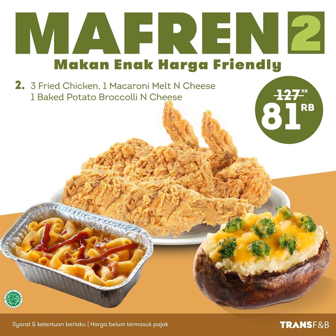 Promo Wendy's Paket Mafren Rp81.000