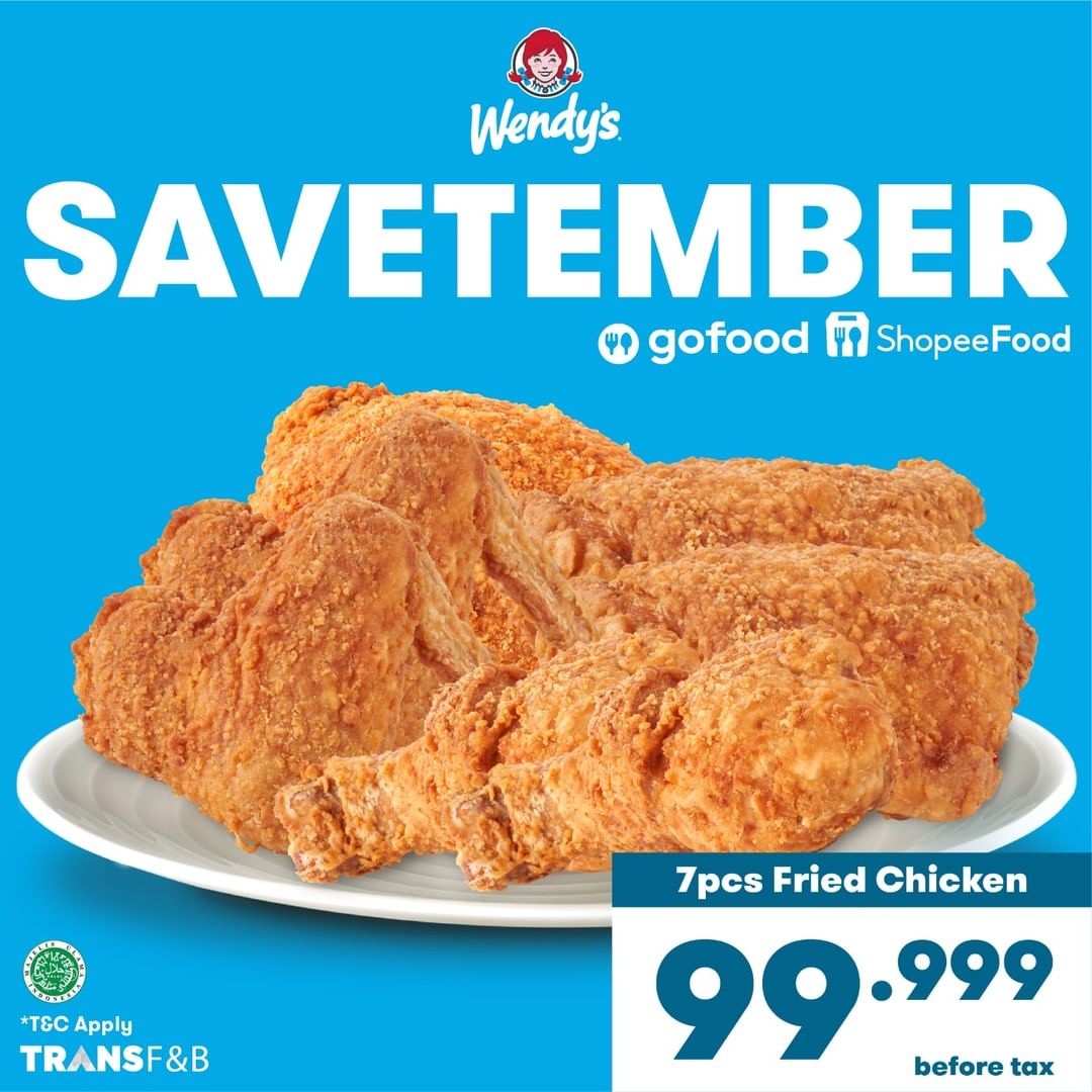 Promo Wendy's Savetember 7pcs Ayam Rp99.000
